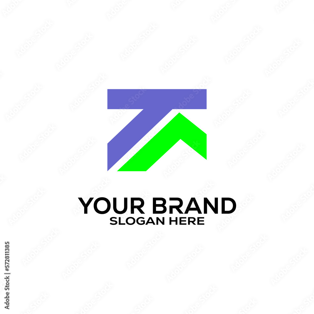 Abstract letter TR logo. Abstract letter TR logo.
