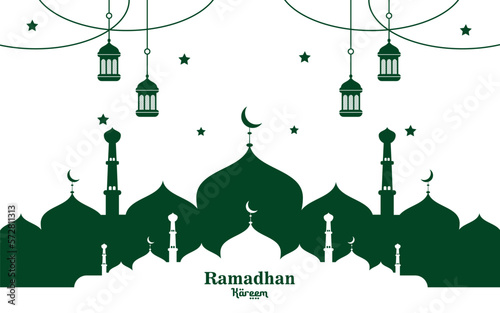 Vector religious Ramadan Kareem Islamic festival banner design