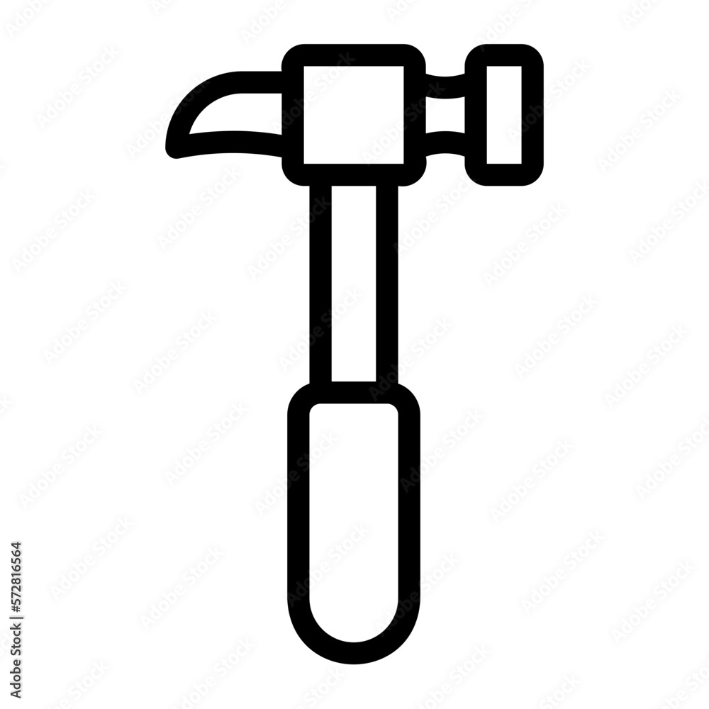 hammer line icon hammer line icon