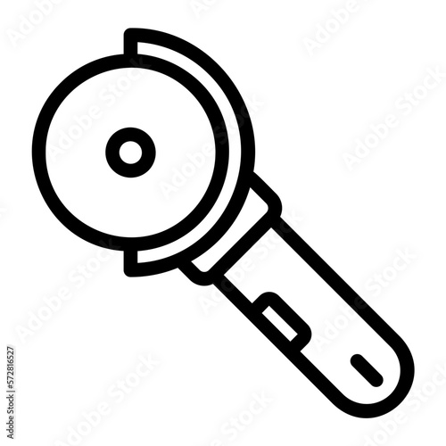 angle grinder line icon