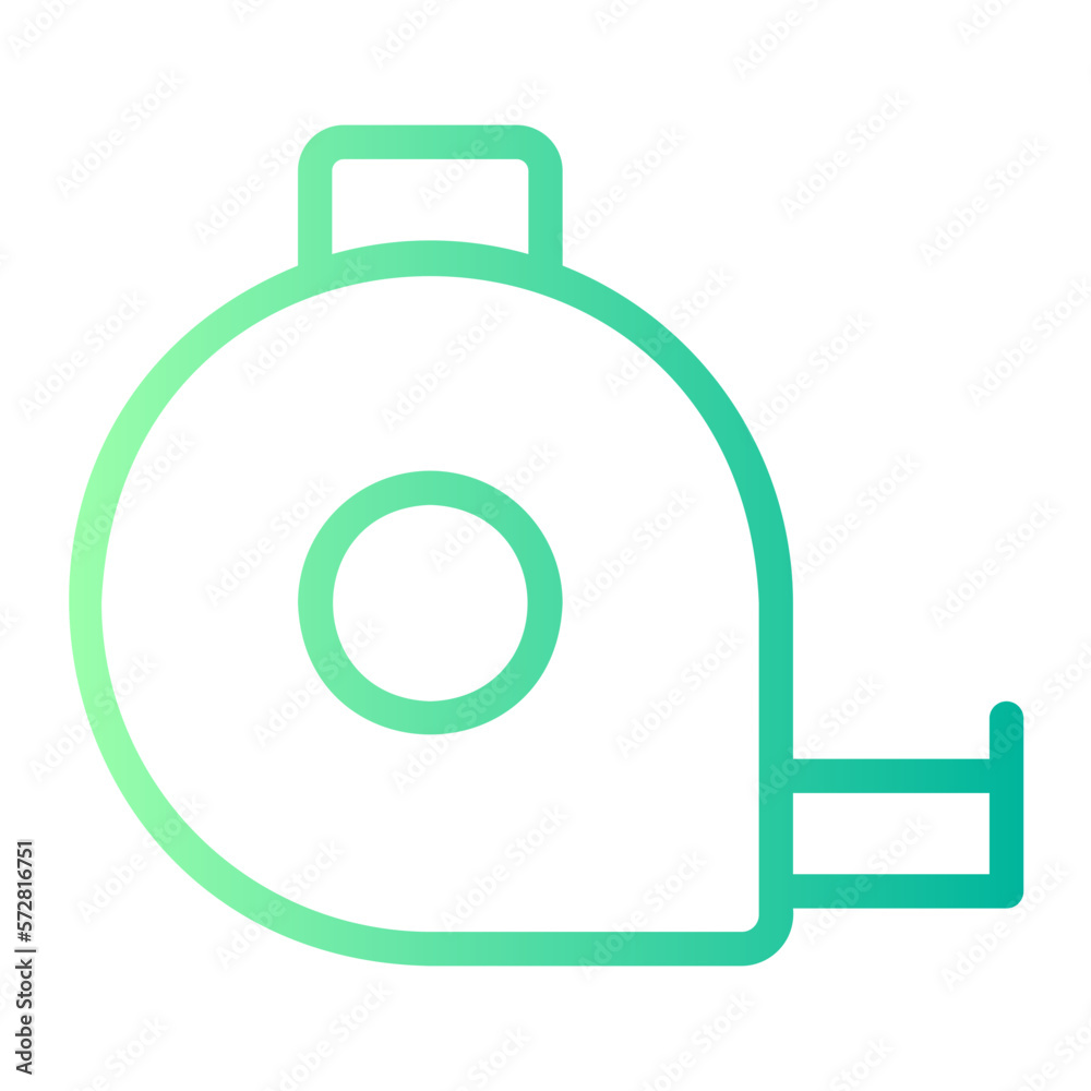 measuring tape gradient icon measuring tape gradient icon