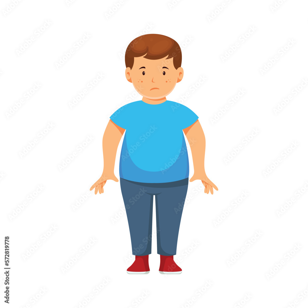 Obesity man vector, illustration of bad habits Obesity man vector, illustration of bad habits