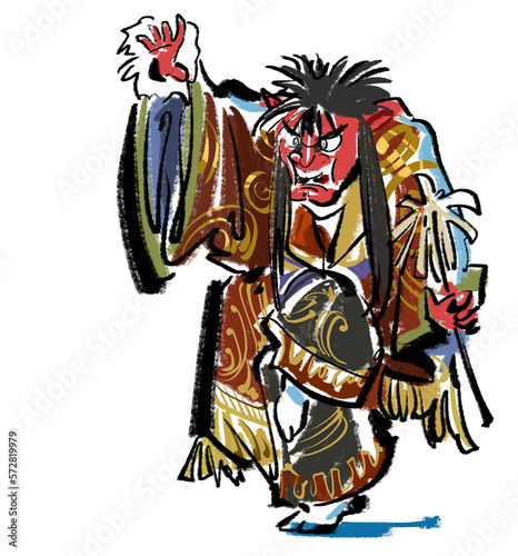 Tableau sur toile 神楽-鬼神