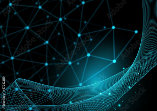 ネットワークテクノロジー黒背景