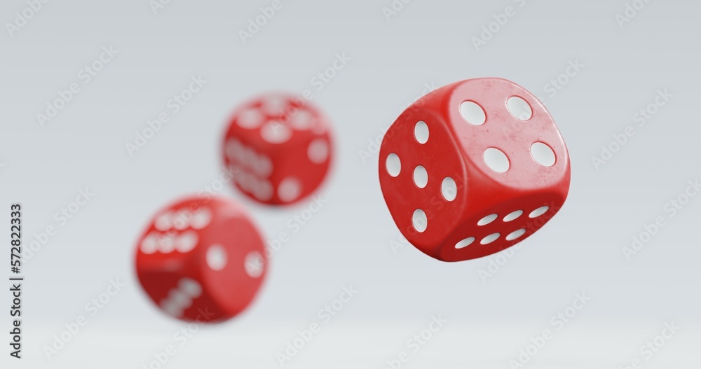 isolated dice for casino or gambling concept isolated dice for casino or gambling concept