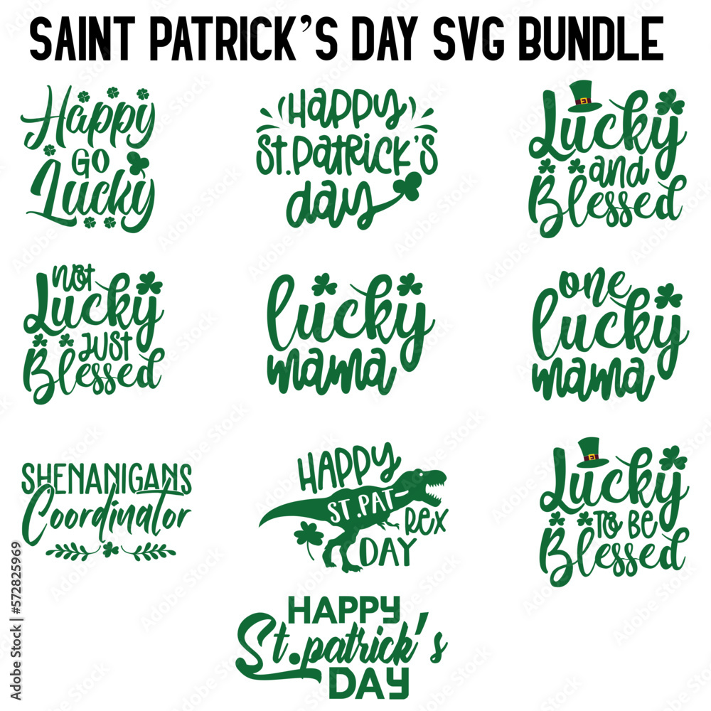 Obraz premium St Patrick's Day Svg Bundle
