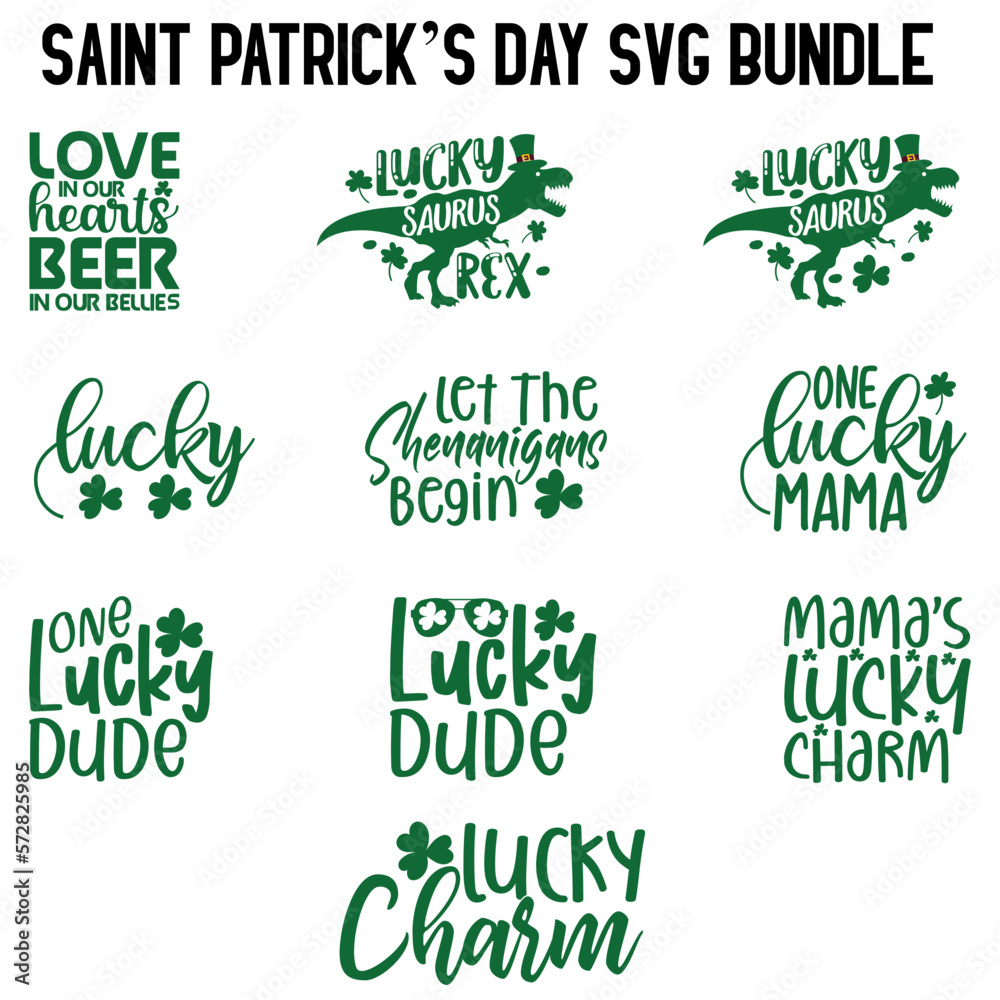 Obraz premium St Patrick's Day Svg Bundle