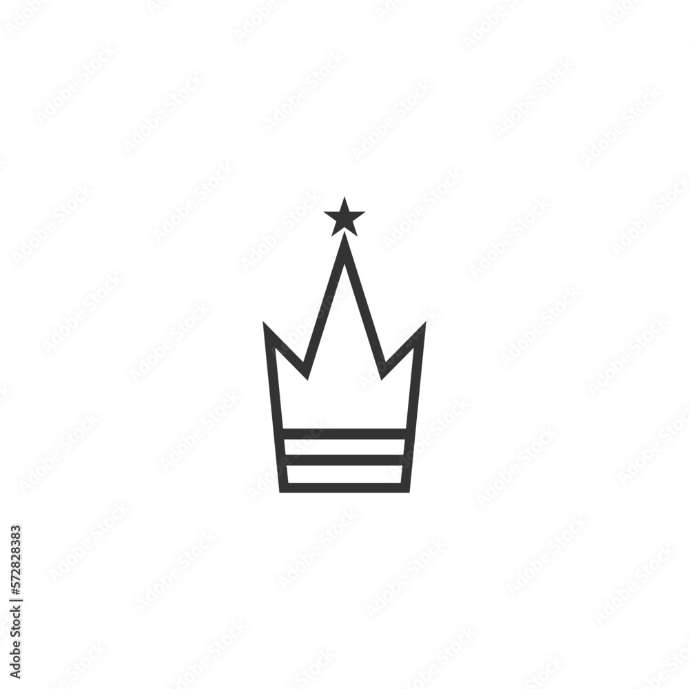 Crown icon illustration isolated vector sign symbol