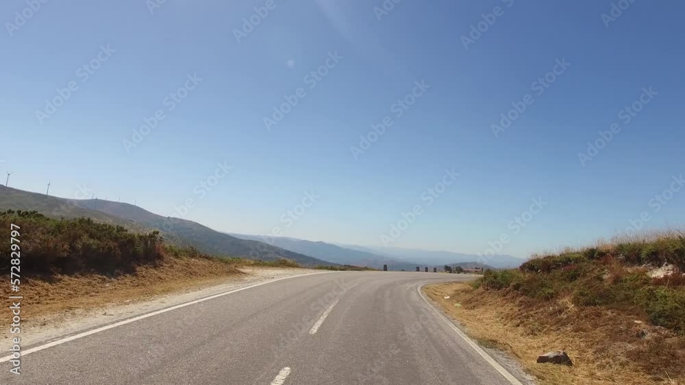 Travel in Mountain Road on Summer Day Travel in Mountain Road on Summer Day