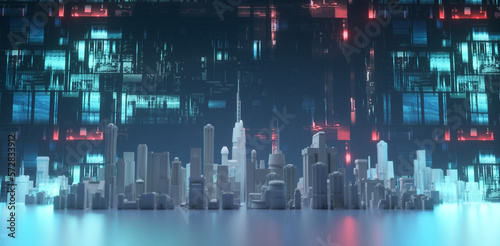 City data futuristic