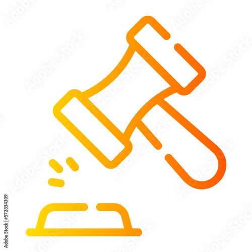 auction gradient icon
