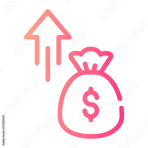revenue gradient icon