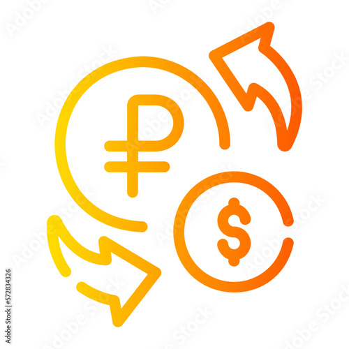 currency gradient icon