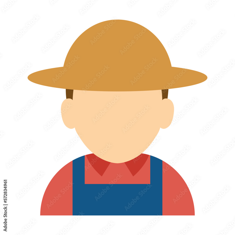 Farmer profile icon. Farmer profession