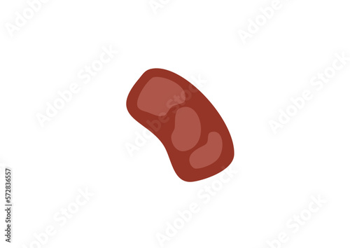Meat icon with flat design