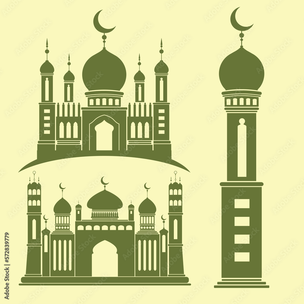 illustration of islamic mosque