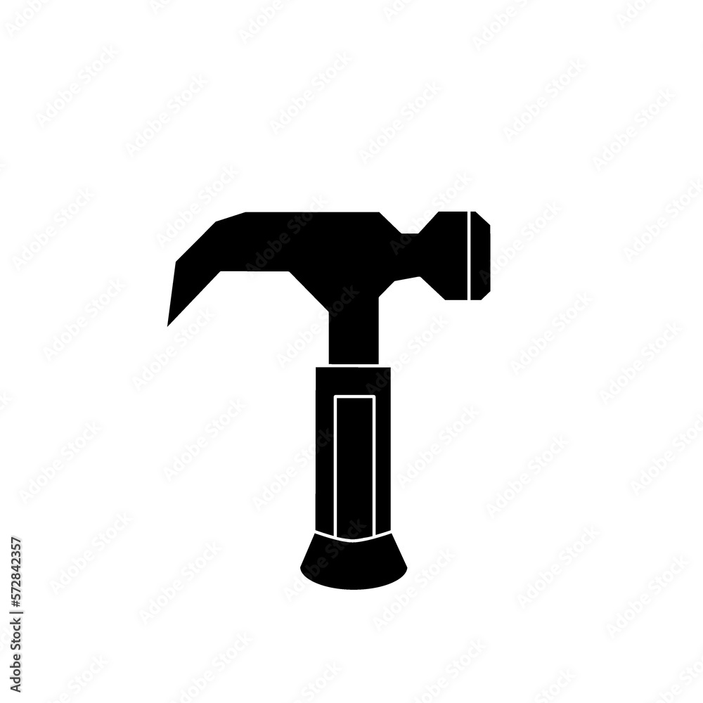 Geological hammer icon vector Geological hammer icon vector