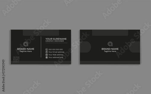 business card template, Double-sided creative Professional modern simple unique blue minimalist gold elegant vector blank vertical and clean business card design print template.