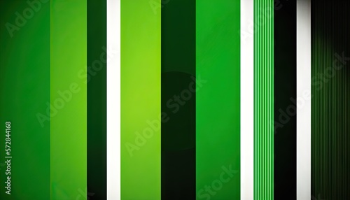 Saint Patrick's Day Geometric Shapes with Striped designs and Bold color palette : A Beautiful Unique Colorful and Bold 3D Rendering Wallpaper Template for Celebration (generative AI)