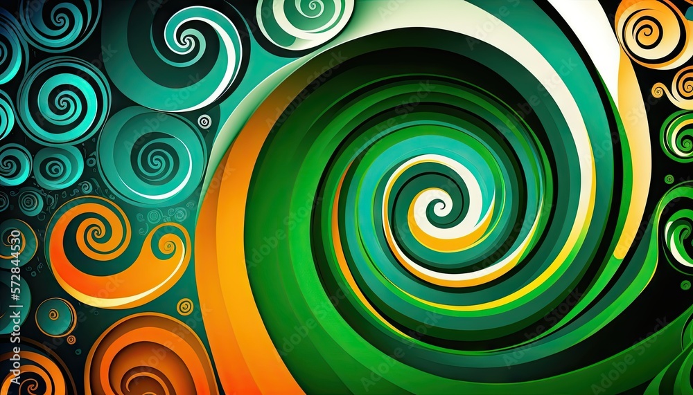 Saint Patrick's Day Geometric Shapes with Swirl designs and Vibrant color palette : A Beautiful Unique Colorful and Bold 3D Rendering Wallpaper Template for Celebration (generative AI) Saint Patrick's Day Geometric Shapes with Swirl designs and Vibrant color palette : A Beautiful Unique Colorful and Bold 3D Rendering Wallpaper Template for Celebration (generative AI)