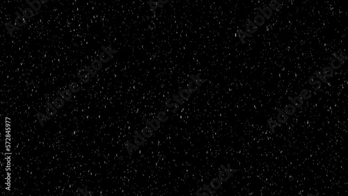 
Simple Snowfall Animation on black Background
