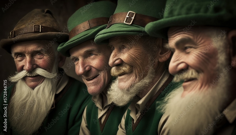 Beautiful Saint Patrick's Day Parade Celebrating Diversity Equity and Inclusion: Irish Men in Festive Green Attire Celebration of Irish Culture and Happiness (generative AI) Beautiful Saint Patrick's Day Parade Celebrating Diversity Equity and Inclusion: Irish Men in Festive Green Attire Celebration of Irish Culture and Happiness (generative AI)