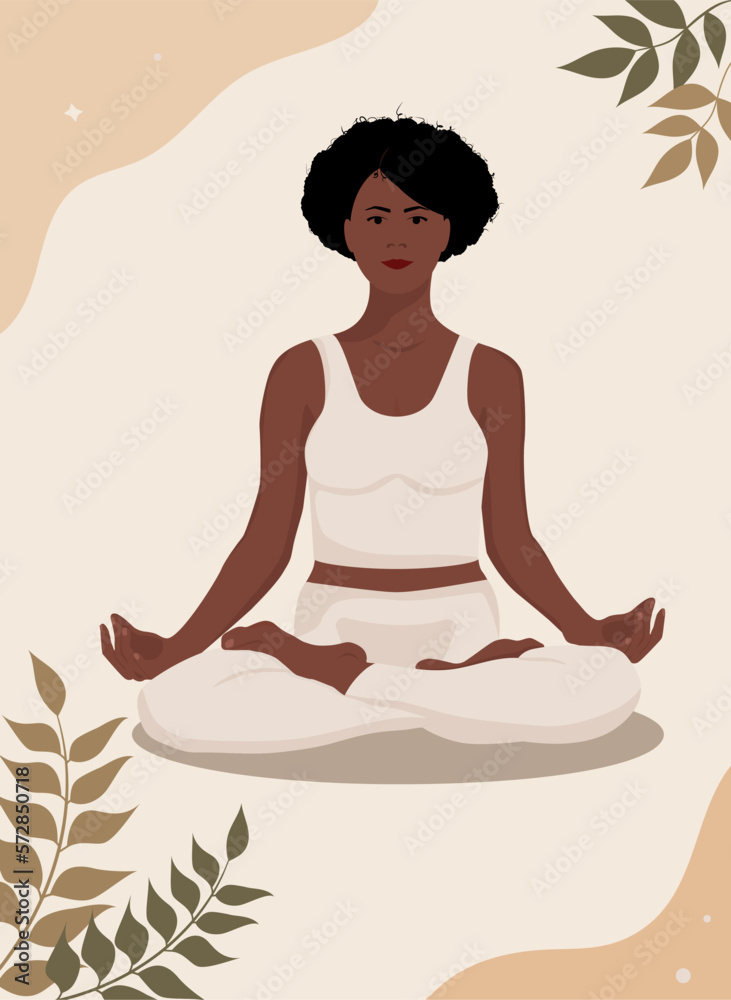 woman in lotus position yoga