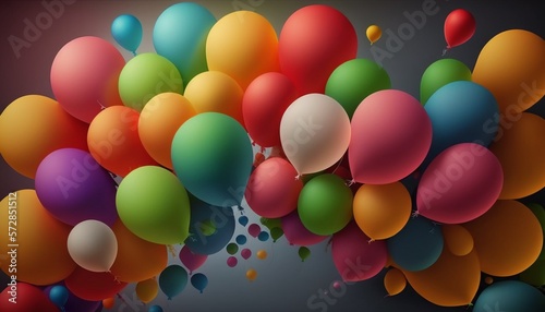 Colorful balloons background