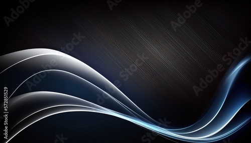 Abstract silver urved light tech style background.