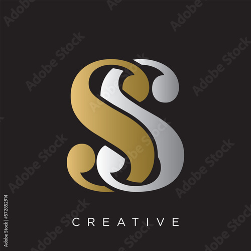 ss  logo design vector	