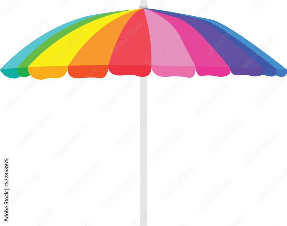 Beach umbrella vector image or clipart
