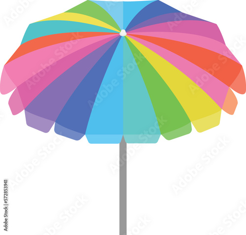 Beach umbrella vector image or clipart