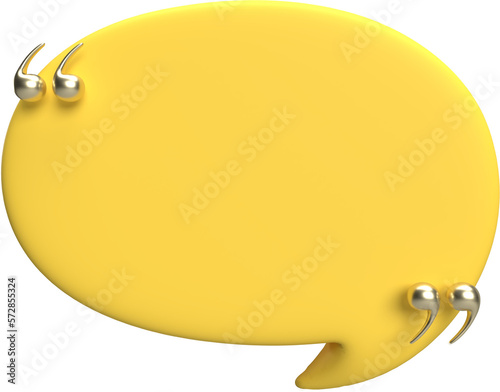 Speech bubble 3D Render