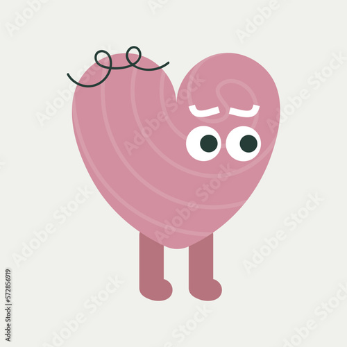 Cartoon character, abstract personage, mascot design, funny avatar, cute icon