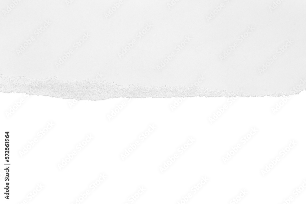 Torn white paper with shadow. Isolated Torn white paper with shadow. Isolated