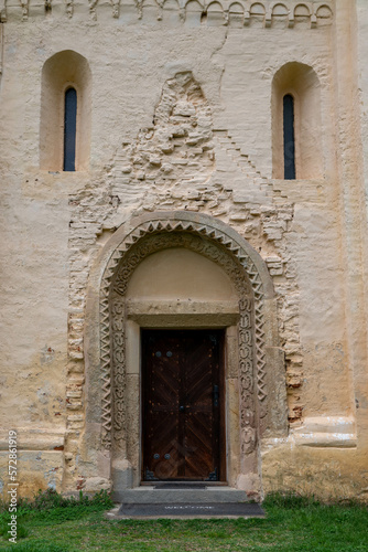 Sait Peter Apostole ancient church in Oriszentpeter village. This is the part of the Orseg national Park in Hungary. .Medieval temple from Arpad era.