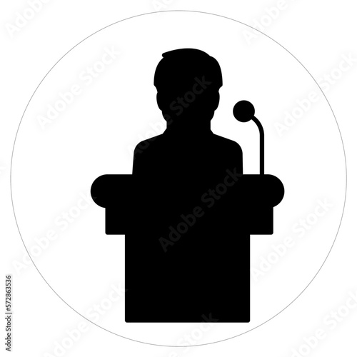 Podium Vector Icon

