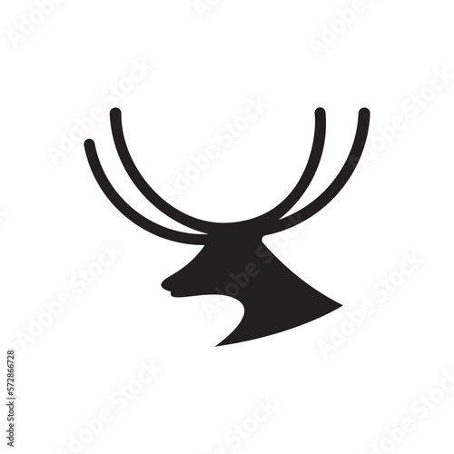 Deer logo images illustration