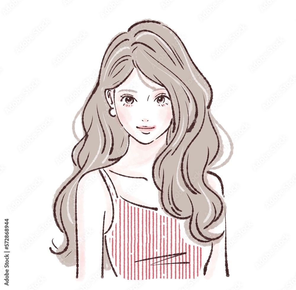 女性のイラスト素材 女性のイラスト素材