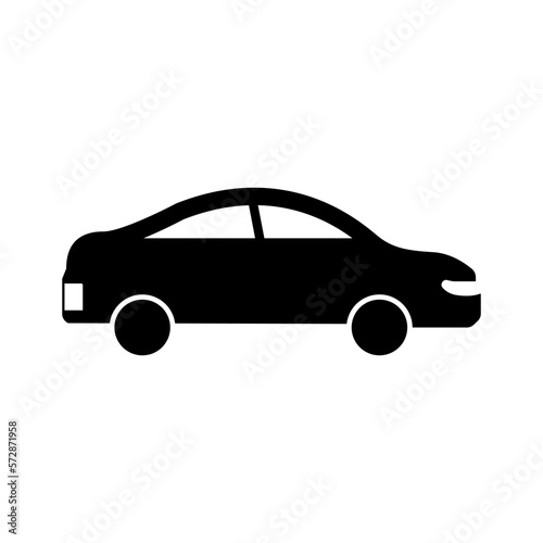 Sport car vector icon design on white background suitable for traffic sign  locomotive  automotive and public transportation symbol. Icon Vector