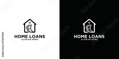 home loan logo template mortgage logo template stock vector free design