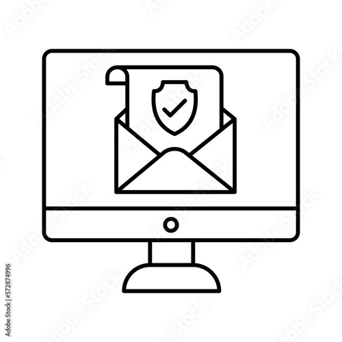 Mail defence Vector Icon

