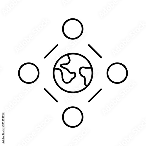 Global users Vector Icon

