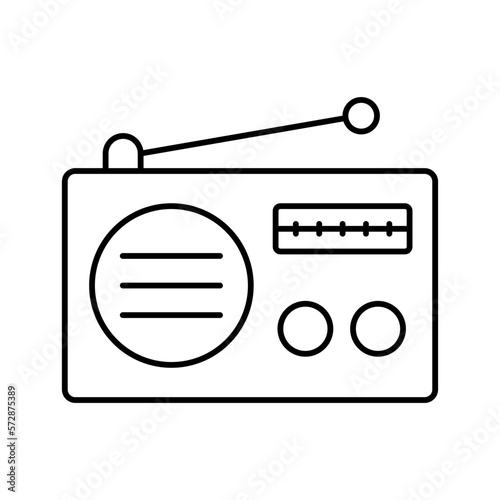 Radio station Vector Icon

