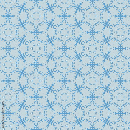 Blue ice abstract pattern background, beautiful element fabric and ethnic wallpaper creative decoration.