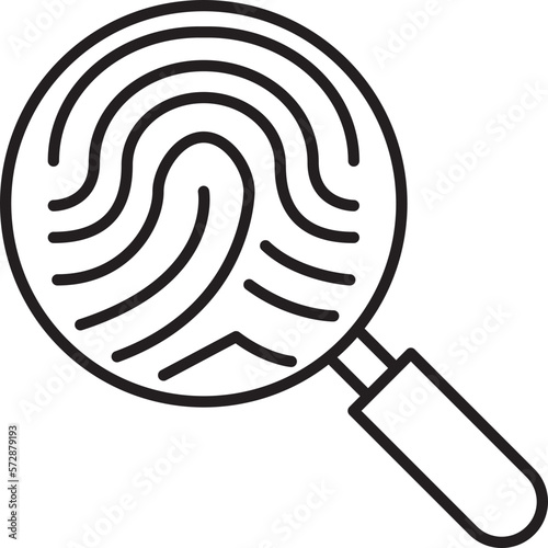 fingerprint search icon