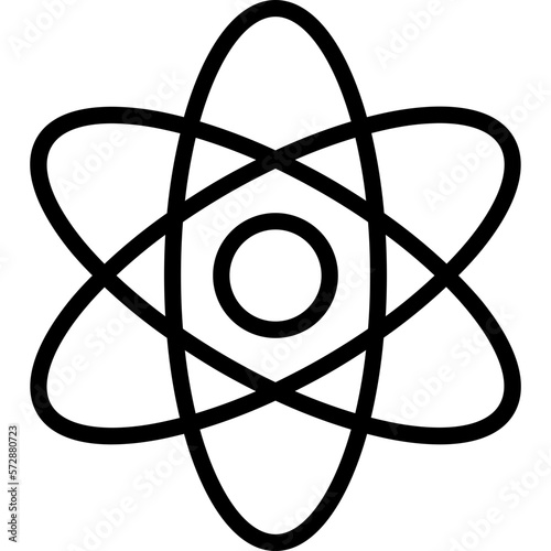 Electron Line Vector Icon which can easily modify or edit

