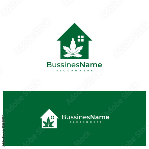 House Cannabis logo vector template. Creative Cannabis logo design concepts