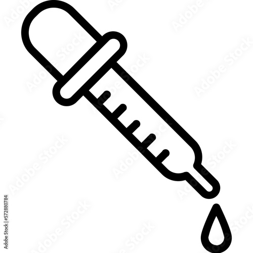 Chemical dropper Vector Icon which can easily modify or edit

