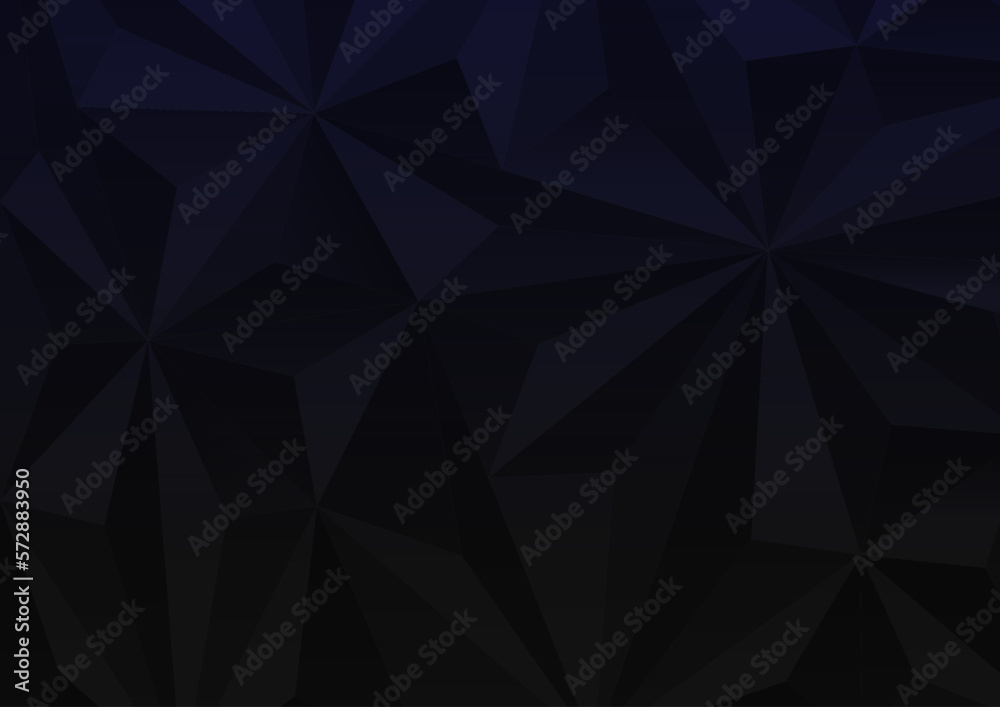 Fototapeta premium abstract low poly dark background with triangle shapes